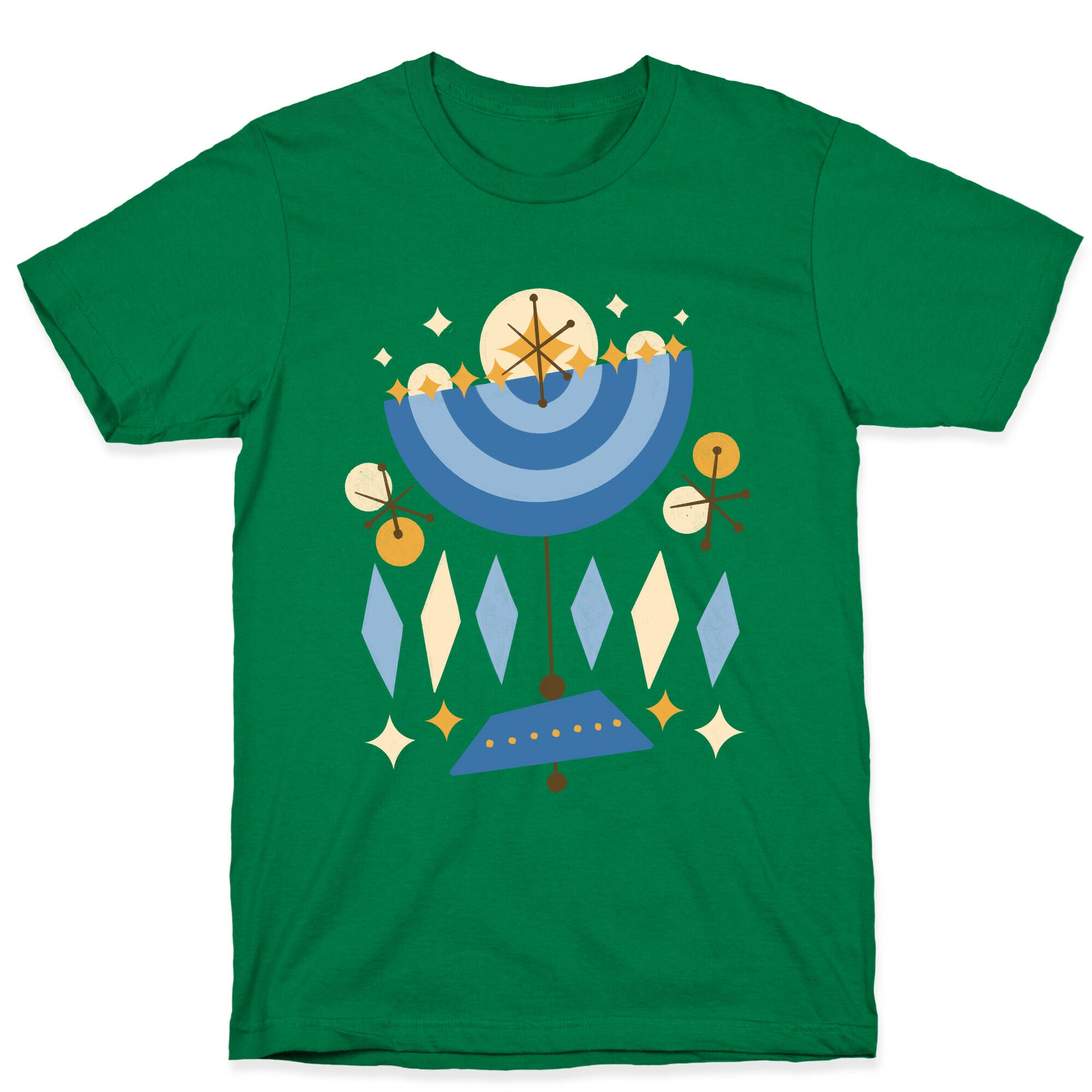 Mid-Century Modern Menorah (Hanukkah) T-Shirt